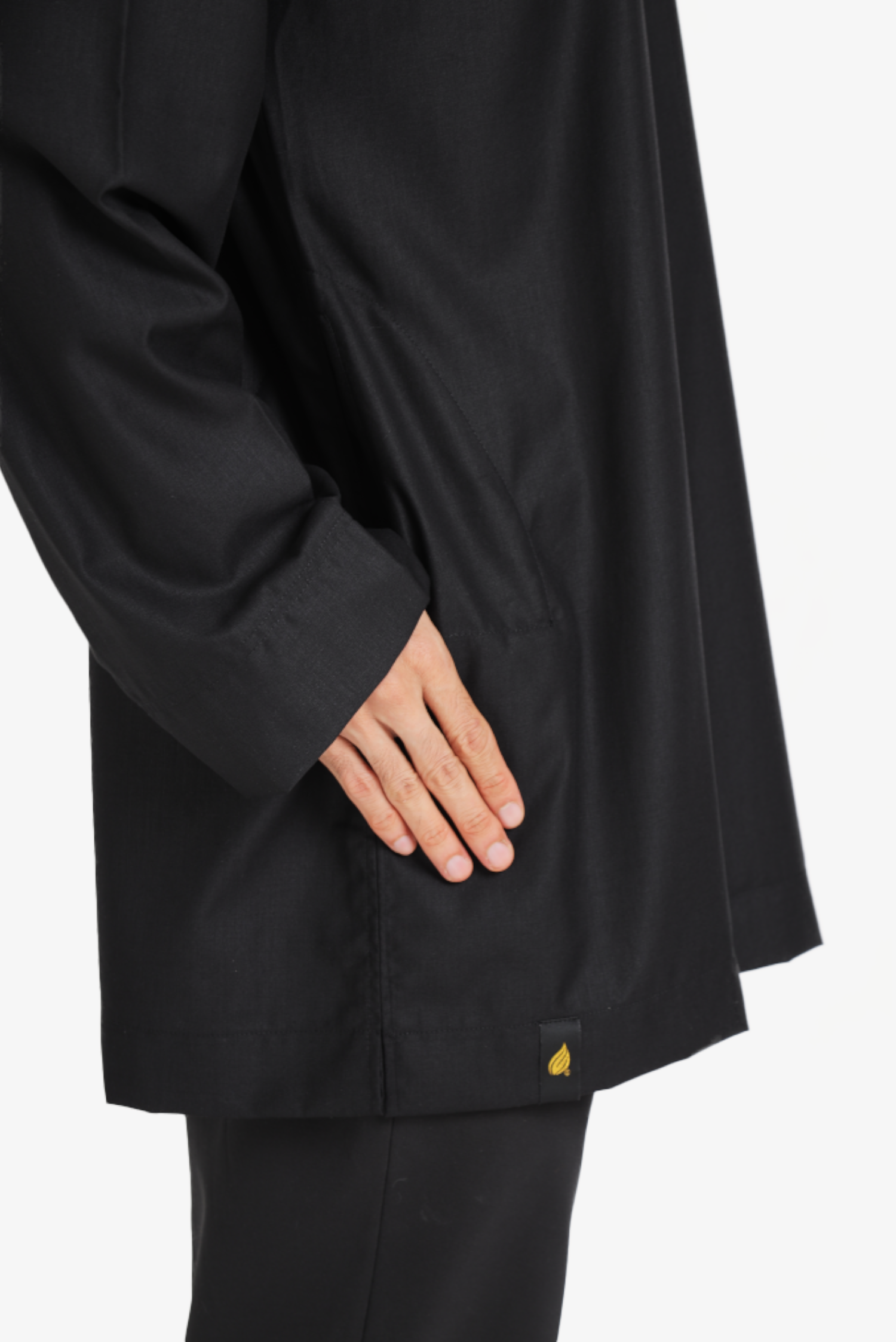 KURTA MAWLANA JOHOR IN BLACK