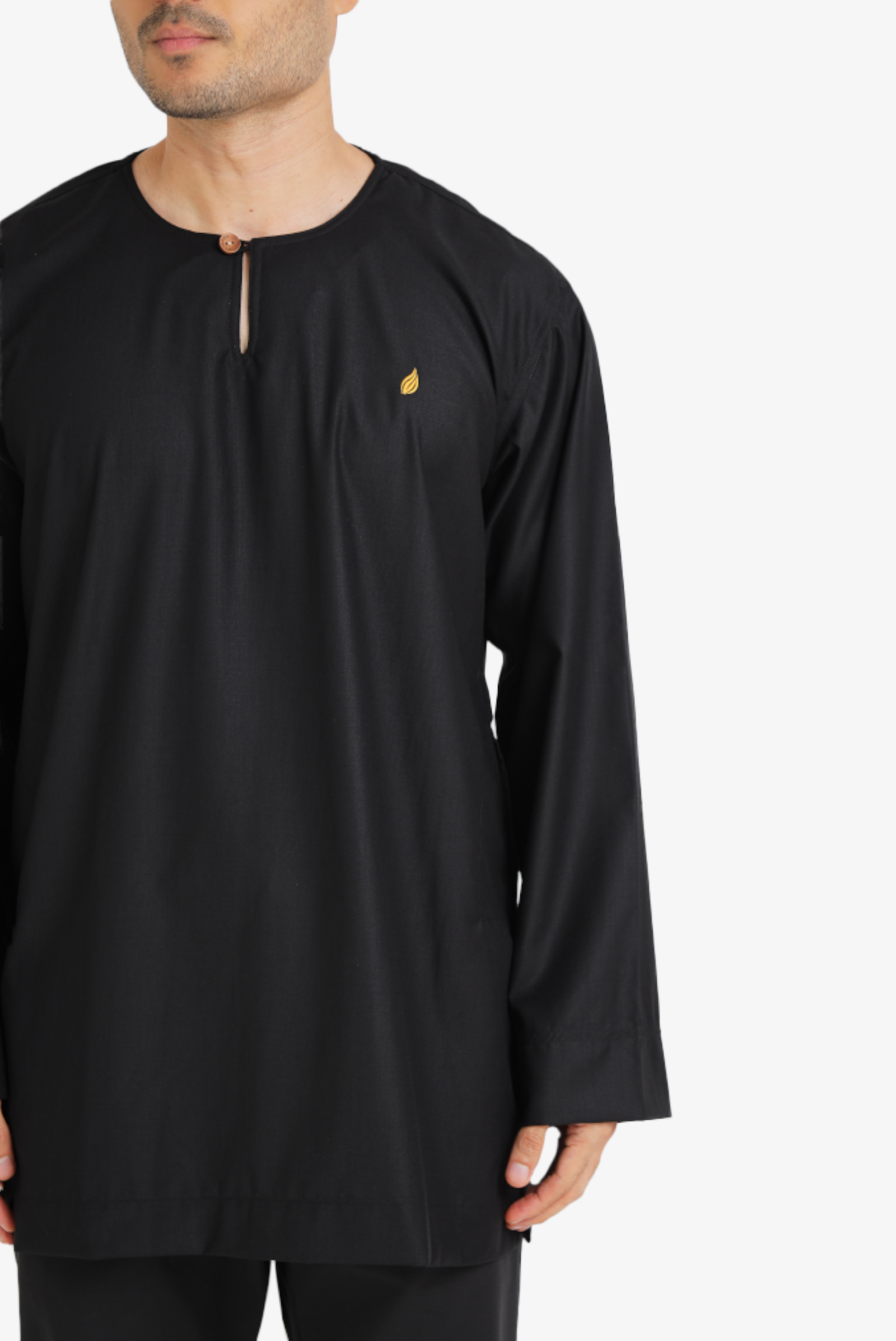 KURTA MAWLANA JOHOR IN BLACK