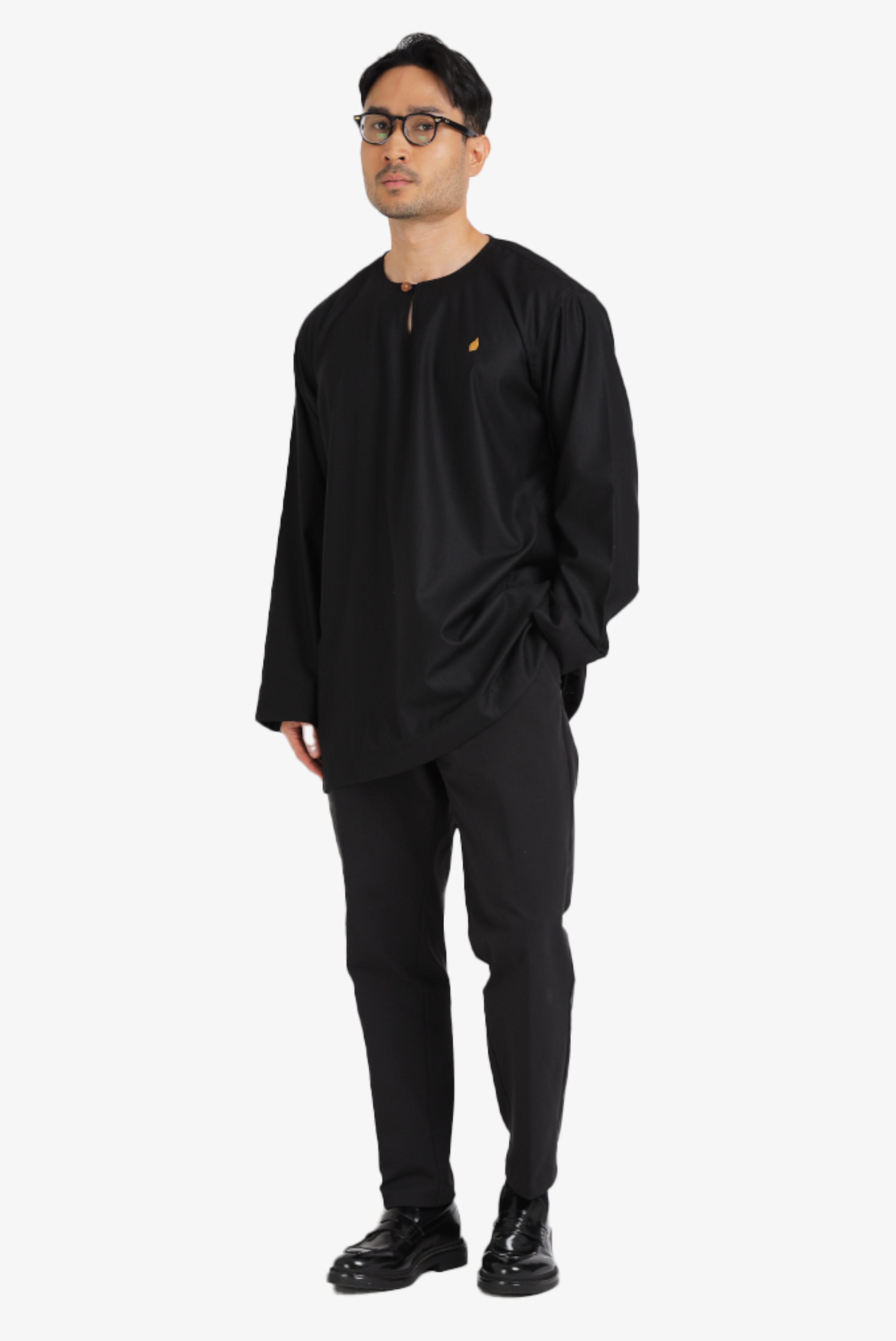 KURTA MAWLANA JOHOR IN BLACK