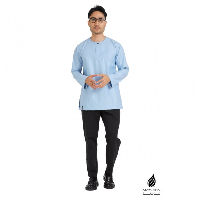 KURTA MAWLANA ALI IN ASH BLUE