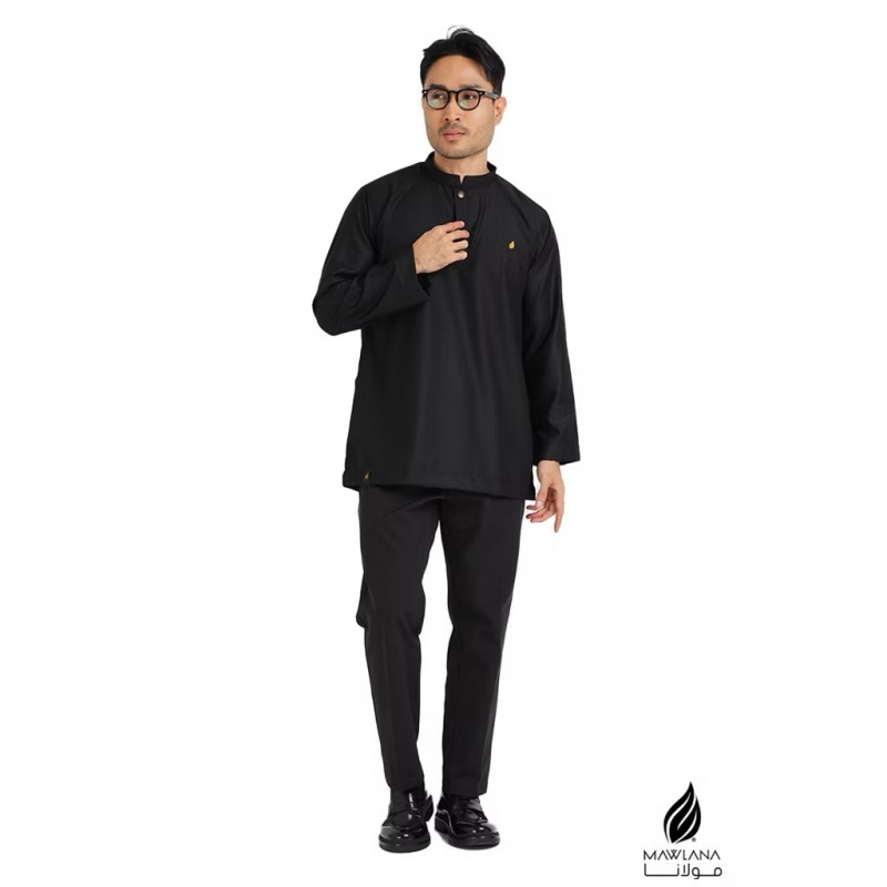 KURTA MAWLANA KAHFI IN BLACK