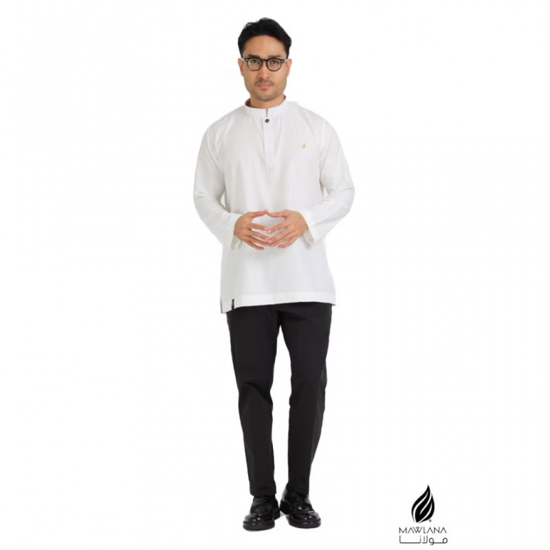 KURTA MAWLANA KAHFI IN WHITE