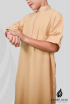 Jubah Budak Alaseel Embroidery (Beige)