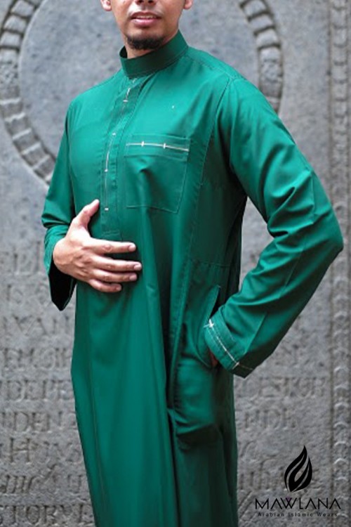 Jubah lelaki exclusive Raya MAIW (Emerald Green)