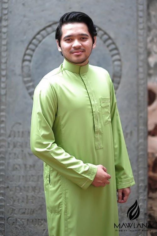 Jubah lelaki exclusive Raya MAIW (Apple Green)