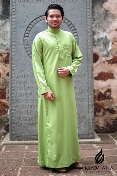 Jubah lelaki exclusive Raya MAIW (Apple Green)