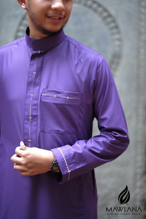 Jubah lelaki exclusive Raya MAIW (Purple)