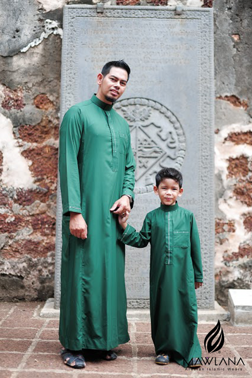 Jubah lelaki exclusive Raya  (Emerald Green)