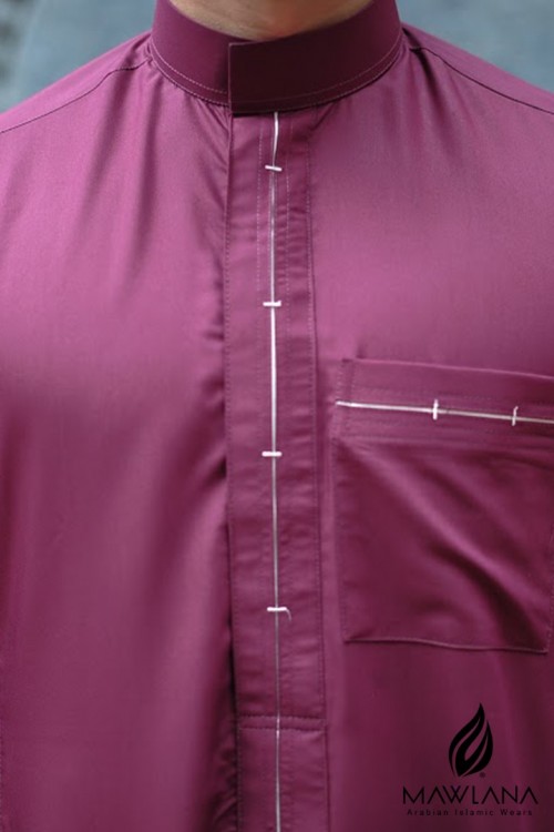 Jubah lelaki exclusive Raya MAIW (Maroon)