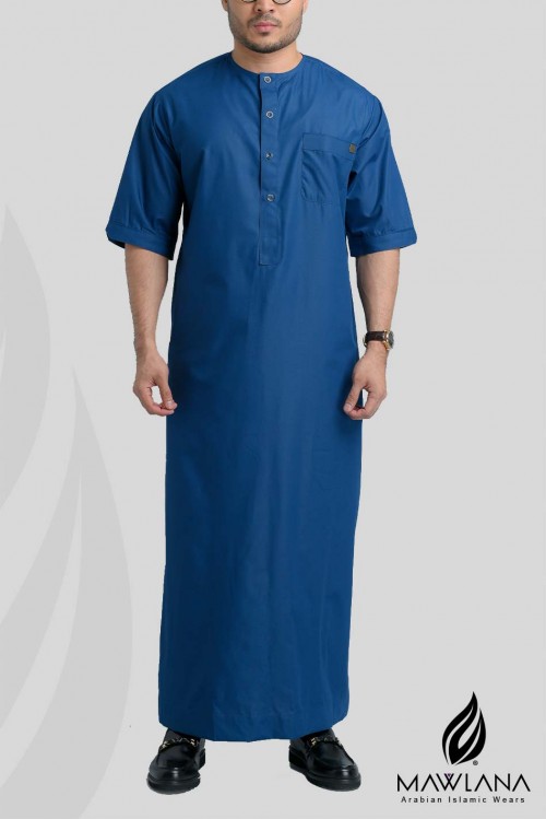 Jubah lelaki dewasa lengan pendek cotton B2