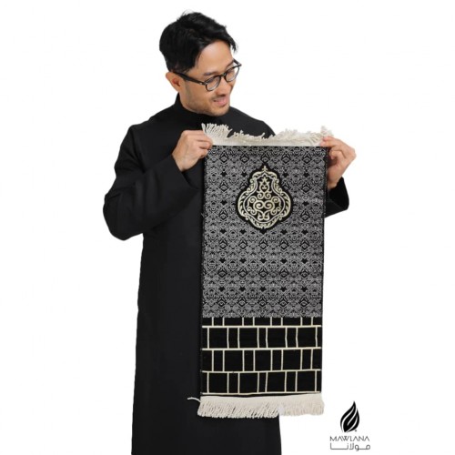 Sejadah Kiswah (Kelambu Kaabah) Mesir Kecil / Mini / Muka/Door Gift (Kaaba Logo)