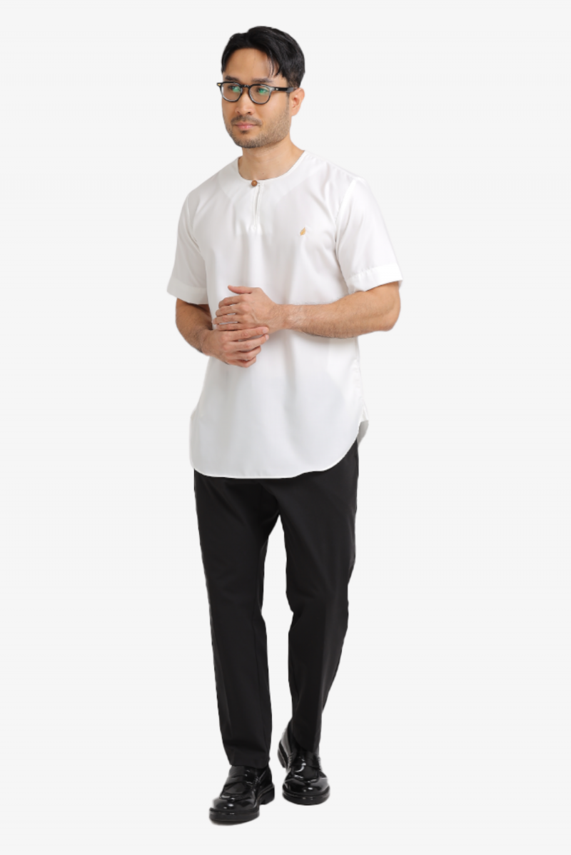Kurta Lelaki Moden MAWLANA K-008 Bilal Slimfit Lengan Pendek