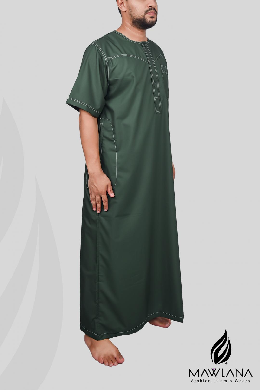 JUBAH MAIW S-S (Olive green)