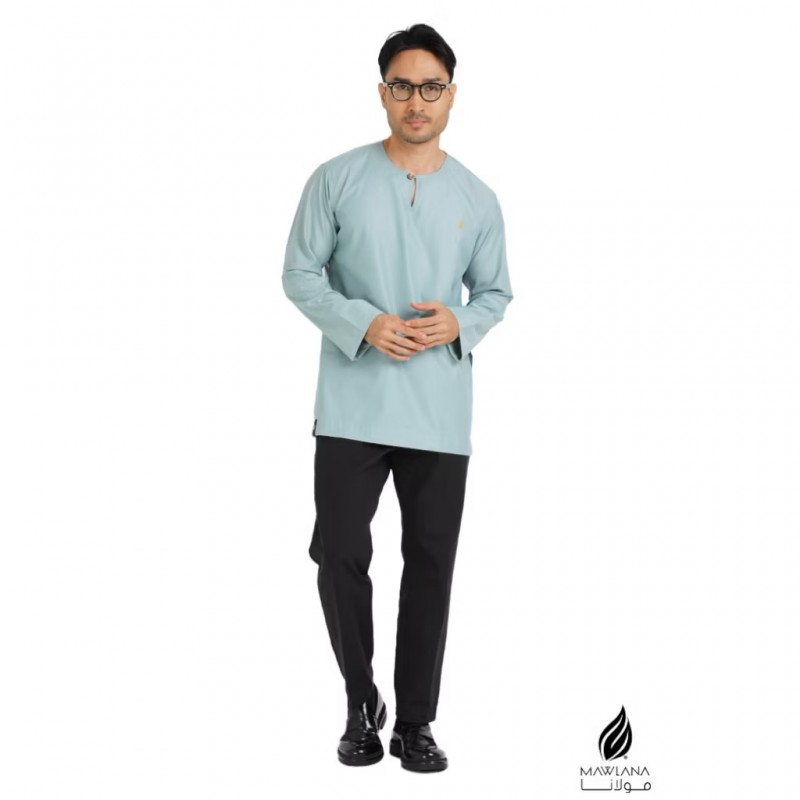 KURTA MAWLANA JOHOR IN EARTH GREEN