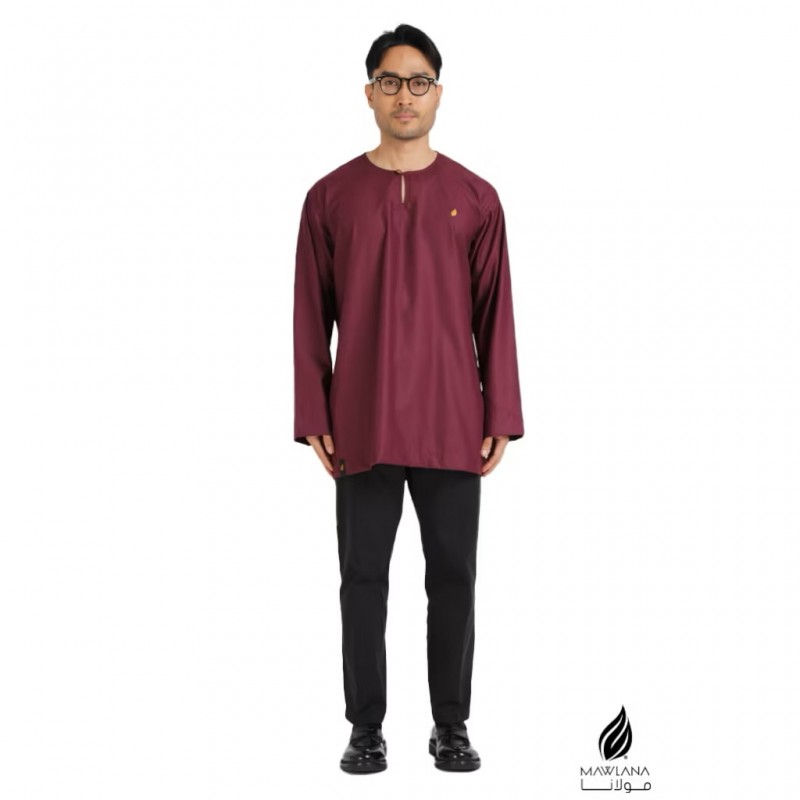 KURTA MAWLANA JOHOR IN MAROON
