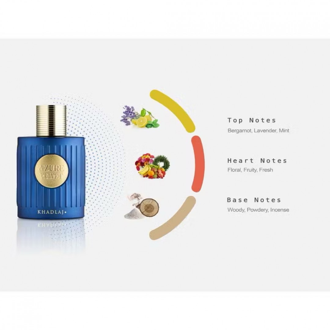 Perfume Azure Velvet 100ML Original Khadlaj