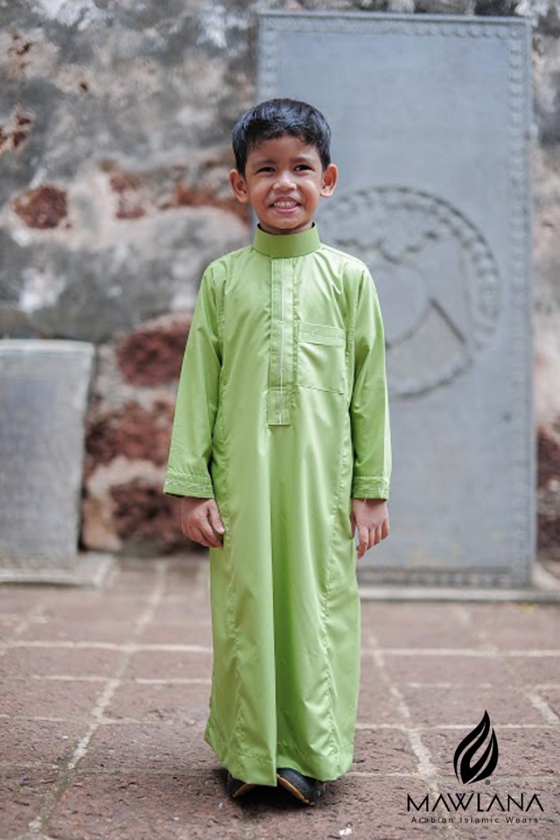 Jubah lelaki exclusive Raya (Apple Green)